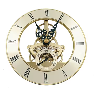 126mmラグジュアリーローマンヴィンテージダイヤルスケルトンクロックインサートムーブメントスケルトン時計パーツクリスタルクロックヘッドメタルメカニズム - Product Image 1