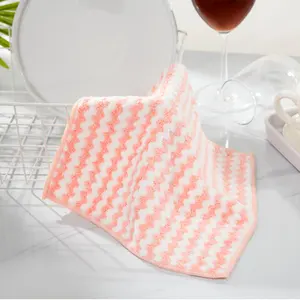 Gedruckte Webart Daily Dish Cloths Handtuch Holiday Coral Bubble Dish Handtuch