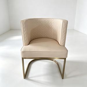 Juego de Muebles para Salón de Manicura Color Crema Personalizable (Silla para Cliente y Taburete para Técnico) con Logotipo del Salón - Product Image 2