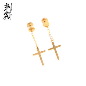 Croce su catena pendente 16 Gauge 316L in <span class=keywords><strong>acciaio</strong></span> <span class=keywords><strong>chirurgico</strong></span> finte spine - Product Image 6