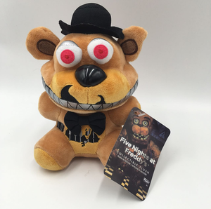 Peluche de Five Nights at <span class=keywords><strong>Freddy</strong></span>'s, el de SML con llaveros, periférico del juego, zorro rojo, conejo morado, juguetes de peluche - Product Image 3