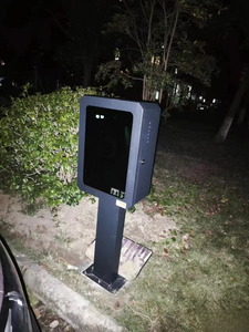 Nouvelle borne de recharge octogonale pour véhicules électriques et véhicules utilitaires légers, <span class=keywords><strong>installation</strong></span> au sol, acier galvanisé, verrouillable, résistante aux intempéries, noire - Product Image 5