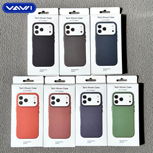 Étui pour téléphone VAWI L170 Tech Woven Case Classic Leather pour <span class=keywords><strong>iPhone</strong></span> <span class=keywords><strong>12</strong></span> 13 14 15 16 17 <span class=keywords><strong>Pro</strong></span> Max, <span class=keywords><strong>coque</strong></span> de téléphone antichoc - Product Image 6