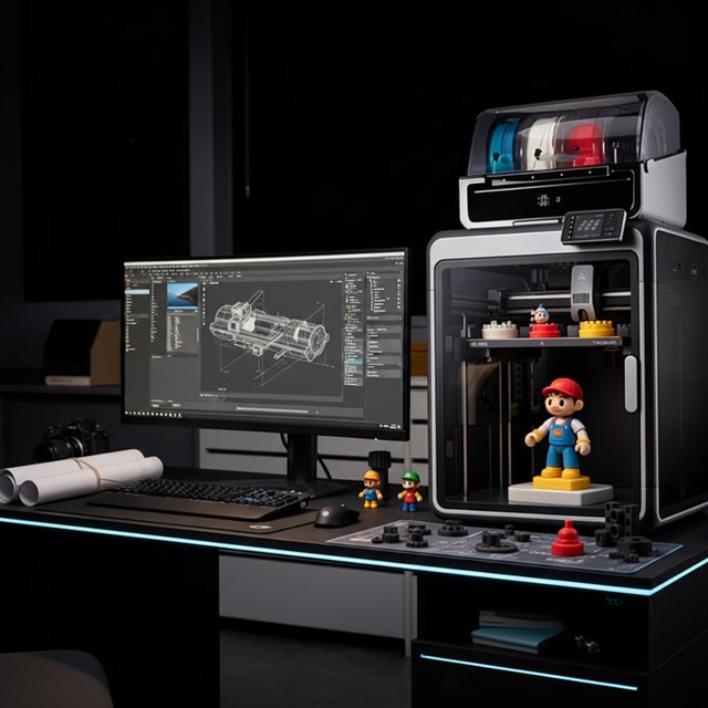 K2pro AI Camera Automatic Leveling Building Model 3D Creative DIY Printer Maximum Running Speed 600mm/s 3D Printer