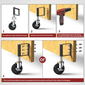 Roue de <span class=keywords><strong>roulette</strong></span> de porte à ressort pour porte battante - Product Image 6