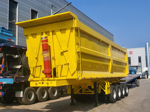 Semirremolque Volquete de Acero de 4 Ejes con Suspensión Trasera, Tamaño Estándar 42cbm/80 Toneladas, Homologación sin Restricciones para Carretera, Venta Directa de Fábrica - Product Image 4