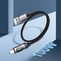 Câble USB-C de charge rapide 100W, câble de données tressé en nylon PD pour téléphone portable, type C, charge universelle à vitesse supérieure