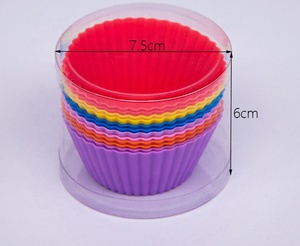 7cm <span class=keywords><strong>silicona</strong></span> Muffin Cup Cake Mold Pastelessimple <span class=keywords><strong>Molde</strong></span> <span class=keywords><strong>De</strong></span> <span class=keywords><strong>Silicona</strong></span> Reposteria Moldes Para Gelatina Desicone Baking OPP Bag - Product Image 4