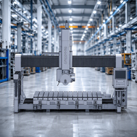 Machine de découpe CNC à pont 5+1 axes de précision, multifonctionnelle, pour le travail des matériaux naturels