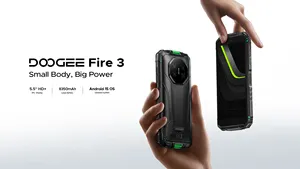 Téléphone robuste DOOGEE Fire 3, écran LCD HD+ 5,5 pouces, Android 16, processeur octa-core, batterie 8350 mAh, IP68, résistant aux chocs, LTE, GPS, appareil photo 13 MP - Product Image 4