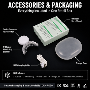 Dispositivo per Terapia a Luce Rossa Approvato FDA per la Cura Orale dei <span class=keywords><strong>Denti</strong></span> - Vassoio Dentale in Silicone a Doppia Lunghezza d'Onda 660nm+850nm per la <span class=keywords><strong>Salute</strong></span> delle Gengive - Product Image 3
