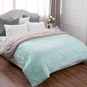 Ropa de cama de algodón 100% conjuntos de lujo de colchas abajo alternativa edredón de tamaño de Reina - Product Image 2