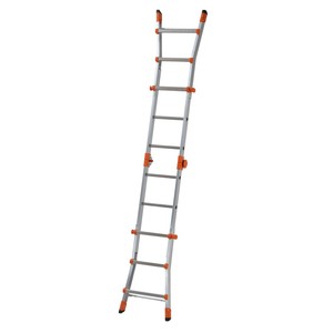 GIERRE AL040DS PEPPINA ALU150 Industrial Design Multifunction Telescopic Aluminium <b>Ladder</b> 12ft Extension 300 lb Load Capacity - Product Image 3