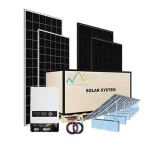 500W 600W 800W 1000w 2kw 3000w 4kw 5KW On Grid Solar System with Panel Complete for home and Commercial Power System