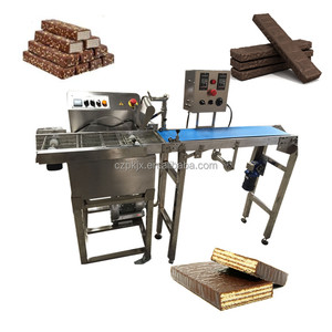 High Quality Bar Wafers Biscuit Production Widely <strong>Used</strong> <strong>Chocolate</strong> Making Line Mini <strong>Chocolate</strong> Enrobing Coating <strong>Machine</strong> for Sales - Product Image 3