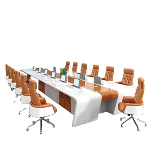 Китайский длинный Конференц-стол, современный деревянный стол для конференц-зала, офисный стол, стол для совещаний