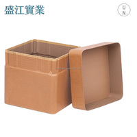 Nouvelle boîte en carton carrée 37x37cm, base personnalisable en hauteur pour poudres chimiques et produits pharmaceutiques