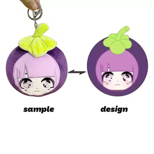 Mềm sang trọng Anime Keychain động vật Dép sang trọng Keychain tùy chỉnh mềm nhồi Plush Móc chìa khóa nhà sản xuất - Product Image 6