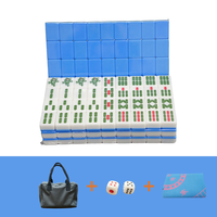 Jeu de Mahjong de voyage portable moderne personnalisé en mélamine durable de 30 mm pour 4 joueurs