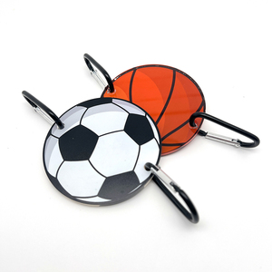 Quà Tặng Thể Thao Bóng Đá Bóng Rổ Bóng Hình Biểu Tượng Tùy Chỉnh UV In Ấn PVC Acrylic Trọng Lượng Nhẹ Cứng-Mặc <span class=keywords><strong>Keychain</strong></span> - Product Image 6