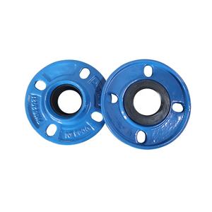 Raccords de tuyauterie en fonte ductile fabriqués en usine, joint EPDM, adaptateur à bride rapide pour <span class=keywords><strong>tuyau</strong></span> PVC PN10/PN16, revêtement époxy thermofusible - Product Image 1