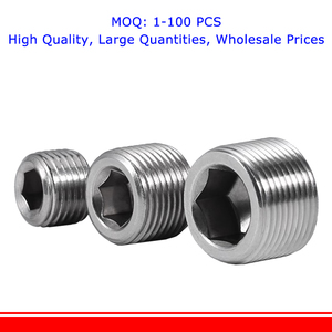 304 Thép Không Gỉ Bên Trong Hình Lục Giác Ống Nối 1/8 1/4 <span class=keywords><strong>3</strong></span>/8 1/2 <span class=keywords><strong>3</strong></span>/4 1 2 Bsp Nam Chủ Đề Chìm End Cắm Khí Nén Phù Hợp - Product Image 3