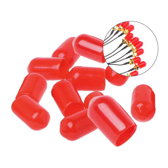 Sma Male Female Plug Jack Red Dust Caps Covers for Rf Coaxial Connector Caps Sma Female Dust Cap