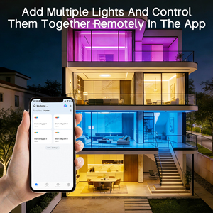 Luces de Techo Inteligentes Tuya de 24W con <span class=keywords><strong>Control</strong></span> por Aplicación Wifi para Sala de Estar, Compatibles con Google <span class=keywords><strong>Home</strong></span> e IOS, Color RGB - Product Image 3