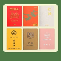Livret de passeport personnalisé pour événement Club couverture en cuir timbre personnalisé passeport or et SilverLogo gaufrage