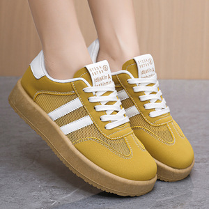 Baskets en maille pour femmes, vente en gros, chaussures décontractées respirantes, nouvelle mode, polyvalentes, légères et confortables, chaussures de skate - Product Image 1