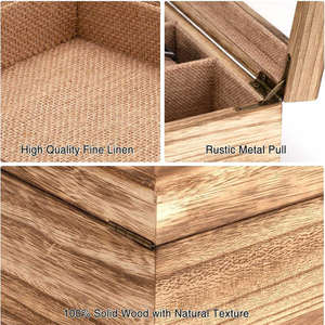 กล่องนาฬิกาไม้ทรงสี่เหลี่ยมคุณภาพสูง ทำด้วยมือ ผลิตตามสั่ง เป็นมิตรกับสิ่งแวดล้อม ป้องกันการเกิดรอยขีดข่วนจากเลเซอร์ 10 ช่อง สำหรับจัดเก็บและโชว์ กล่องของขวัญ DS - Product Image 5