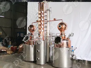 DYE whisky rum brandy masih kolom penyulingan peralatan pot ganda penyuling