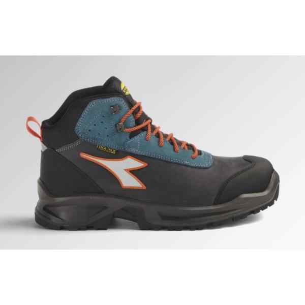 DIADORA UTILITY - 701.177650-C3701/44 Waterproof castle grey/lunar blue high safety shoe thermo-insulated in pull-up nubuck Ital