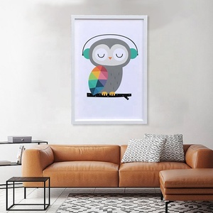 Casa moderna decoración minimalista arte kawai de <span class=keywords><strong>dibujos</strong></span> <span class=keywords><strong>animados</strong></span> de animales de spray de pintura de la lona - Product Image 5