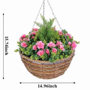 RUOPEI HL-8-2 Cesti Appesi in Rattan Sintetico Ecologici e Impermeabili, Vendita all'Ingrosso, Omaggio per la Festa del Papà e Halloween - Product Image 2