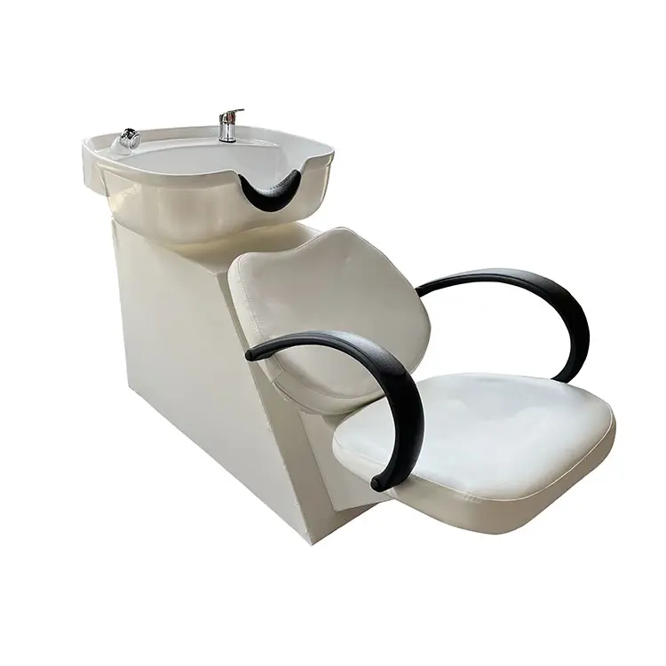 Salon Backwash Barber Chair Shampoo Chair Beauty Spa Equipment Sample Modern Set Ladies Salon Furniture Synthetic Leather