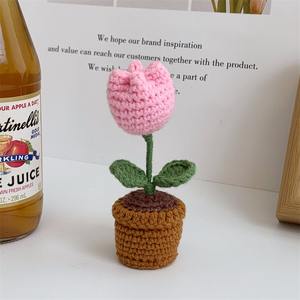 Planta en Maceta Decorativa Hecha a Mano con Ganchillo, Ecológica, DIY, Girasol Positivo, <span class=keywords><strong>Corazón</strong></span>, <span class=keywords><strong>Cactus</strong></span>, Suculenta, Duradera, para el Día del Padre - Product Image 6