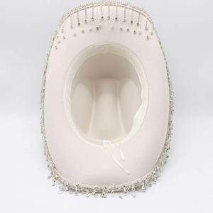 Sombreros Fedora con Pedrería para Festivales, Sombreros de Vaquero de Fieltro de Poliéster y Algodón para Hombre, Venta al Por Mayor - Product Image 5