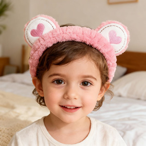 Nouveau Bandeau en Peluche Grenouille Mignonne à Grands Yeux, Antidérapant, Style Européen, Toutes Saisons, Lavage du Visage, Matière Douce, Unisexe, Utilisation pour Fêtes - Product Image 3