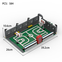 Exclusivo Set de Bloques de Construcción de Plástico para Estadio de Baloncesto, Personalizable, para Exhibición y Recuerdos de Aficionados del Club