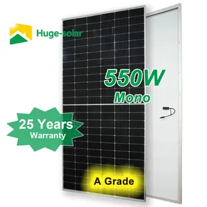 550W Factory Price High Efficiency China Suppliers Solar Panels