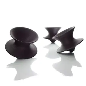 Acento italiano Luxo Colorido Poltrona Para Moderna Sala de estar Nordic Braço Giratório Cadeira Baixo PE Plástico Design Fauteuil De Salon