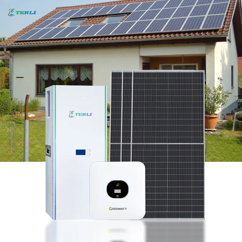 Paket baterai sistem tenaga surya Ess, lampu jalan Pasokan 1kW 500W Rumah Tangga semua dalam satu biaya 5kW 5000W hanya 3KW 1Mw 1kw