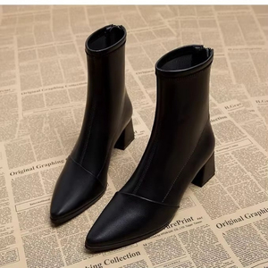 Nouvelles <span class=keywords><strong>Chaussures</strong></span> Fines Printemps Automne Hiver 2026 – Bottines à Talons Hauts pour Femmes – Nouveaux Styles - Product Image 1