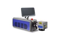 Machine de codage laser CO2 industrielle en ligne, refroidie par air, imprimante laser, machine de marquage de date et de logo sur film plastique PP, bouteille en verre