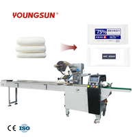 Machine d'emballage automatique de haute qualité Youngsun pour lingettes humides individuelles et serviettes humides en sachet (flow-pack)