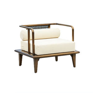 Ensemble de canapés d'extérieur avec structure en acier inoxydable, résistant aux intempéries, pour jardin, cour, villa, balcon. - Product Image 2