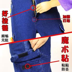 Tuta da Lavoro in Denim di Cotone, Uniforme per Saldatura, Abbigliamento da Officina, Tuta da Meccanico - Product Image 2