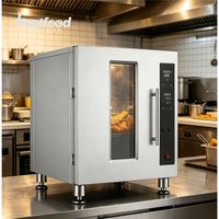 Friteuse professionnelle sans huile, 30L au total, filtration des fumées à 8 niveaux, 50 programmes, levage automatique, pour snack-bar intérieur