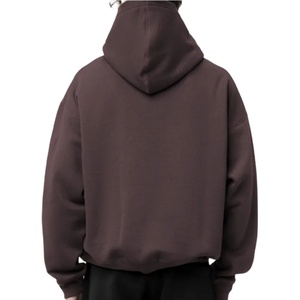 Sweat à capuche ample en molleton lourd 100% coton avec logo personnalisé, fabricant de sweat à capuche oversize de haute qualité, sweat à capuche uni pour homme - Product Image 3